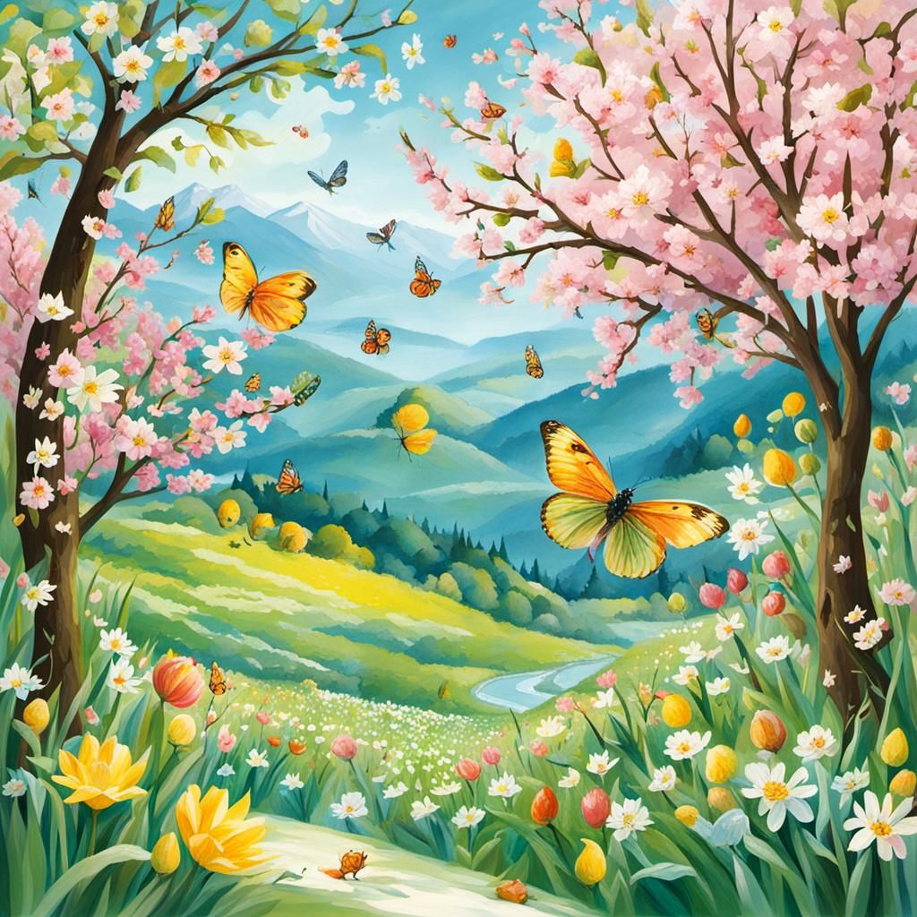 Spring Fairy: An AI Interpretation