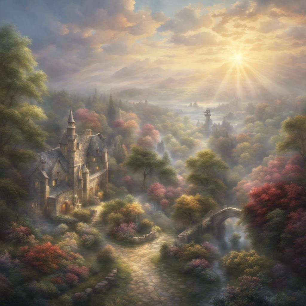 Ethereal Garden of Divine Light