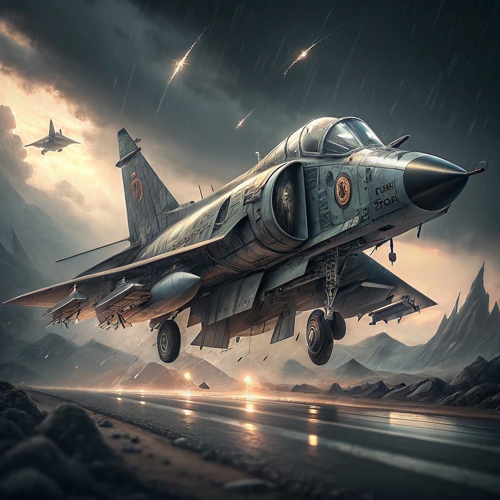 Future Core F4 Phantom Fighter Jet in Flight