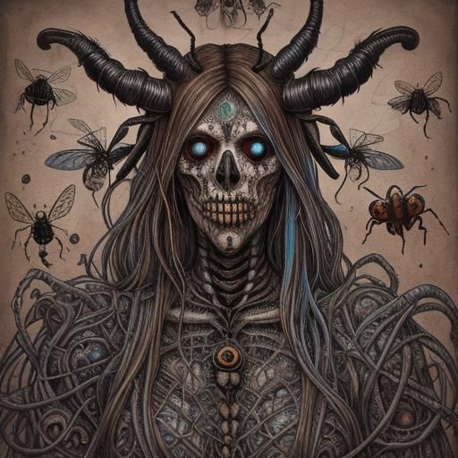 Disturbing Insect Infestation: Body Horror Art