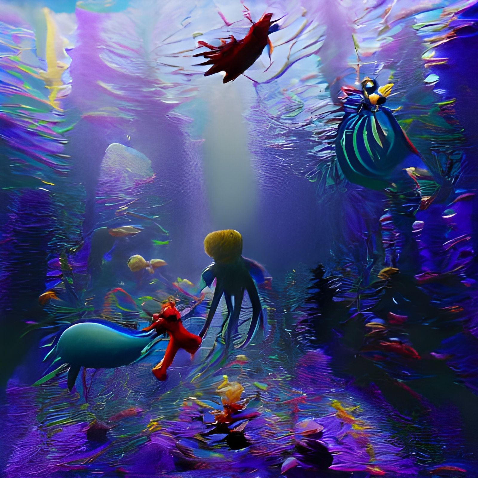 AI Generated Scene From Under the Sea