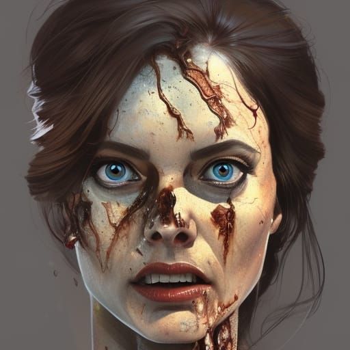 Linda from Evil Dead: Hyperdetailed Portrait