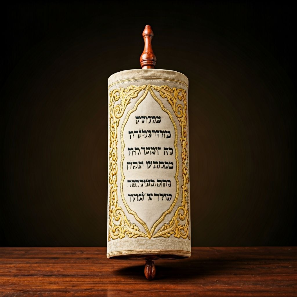 Closed Hasidic Torah Scroll