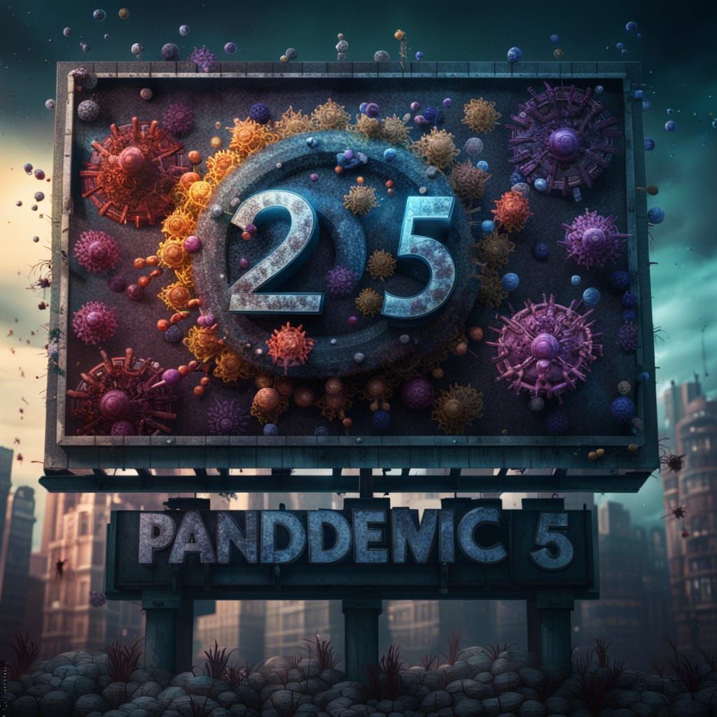 Pandemic Virus Population Reduction: Detailed Matte Painting