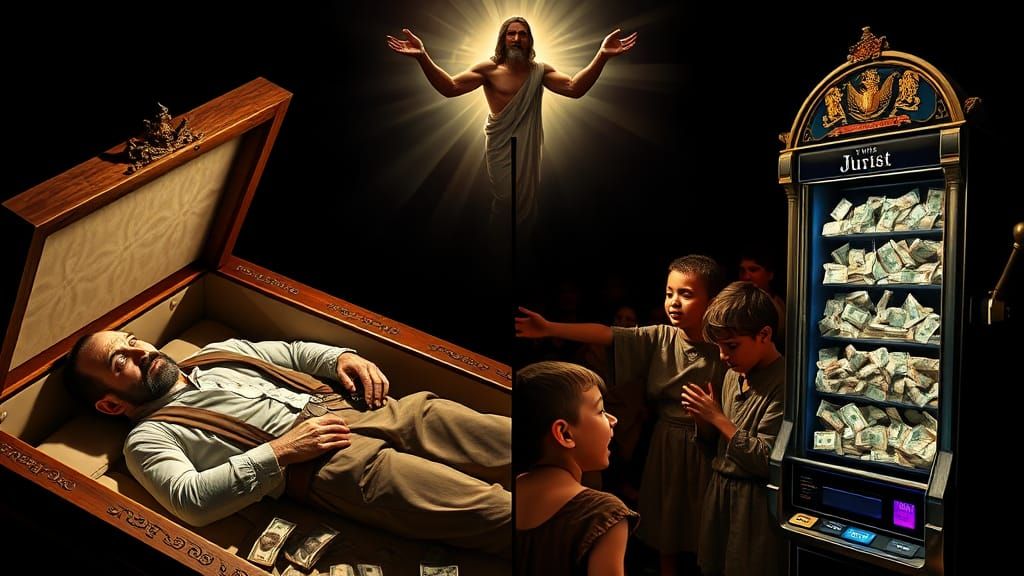 Wealth Disparity: Death, Poverty, and Divine Oversight