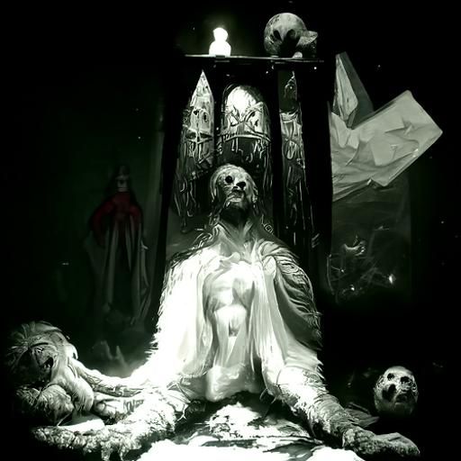 The Altar: Realistic Horror Tarot Card