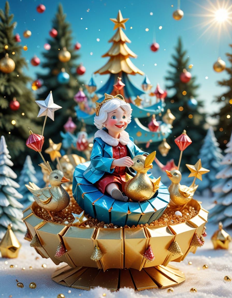 Seniors' Whimsical Adventures in Origami Style