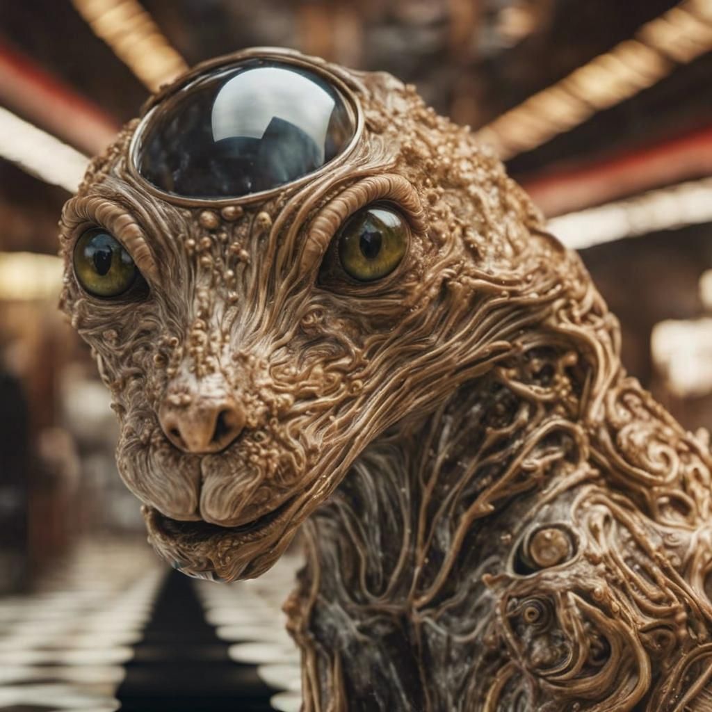 Eldritch Alien People Pets in Dreamy Glazed Light