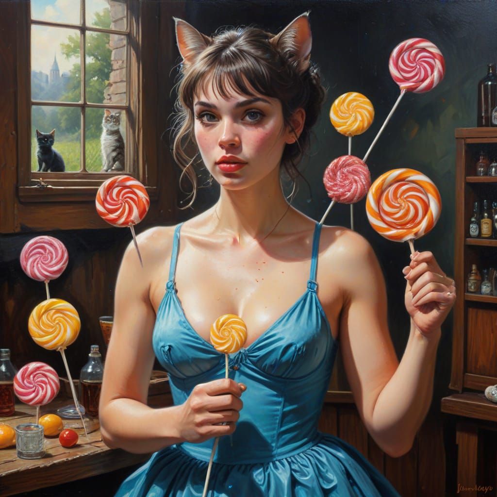 Whimsical Event Poster in Oil Painting Style