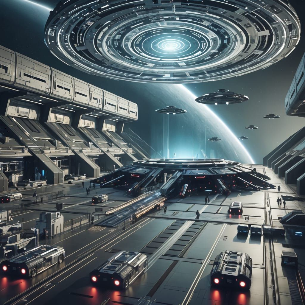 Galactic Futures Unveiled in Cyberpunk Splendor