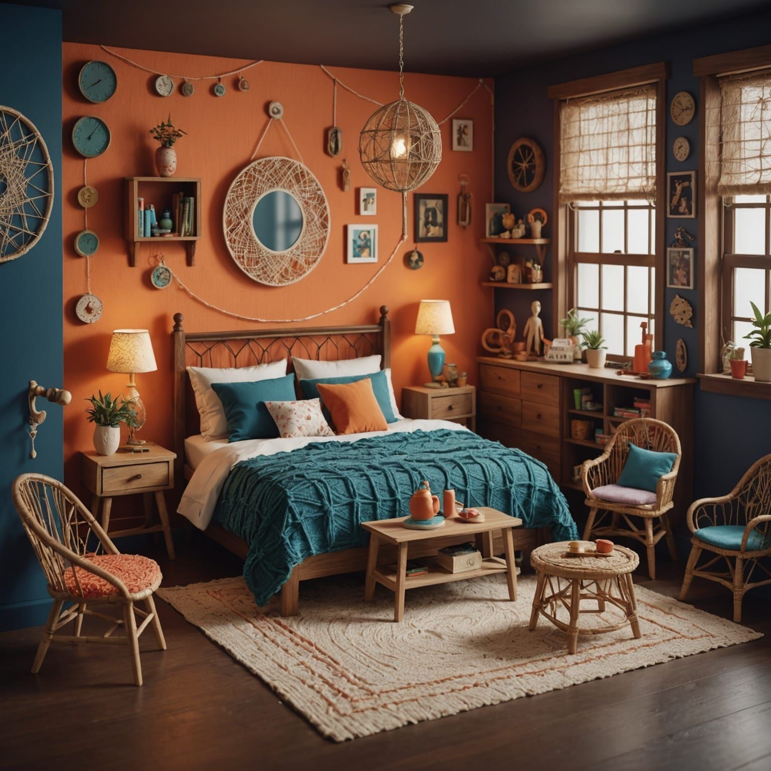 Hyperrealistic String Art Doll Room