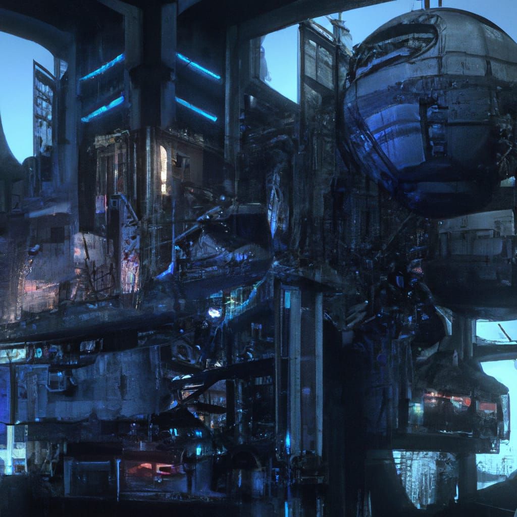 Futuristic Cyberpunk Building in 8k Resolution