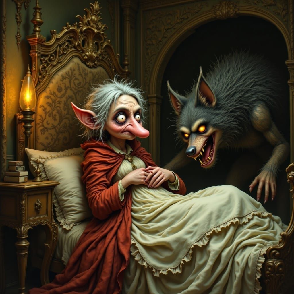 Ethereal Fairytale Boudoir Scene with a Twist