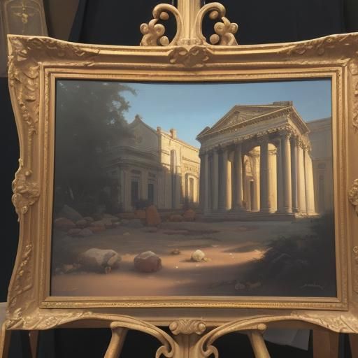 Baroque Style Object with Harmonious Colors