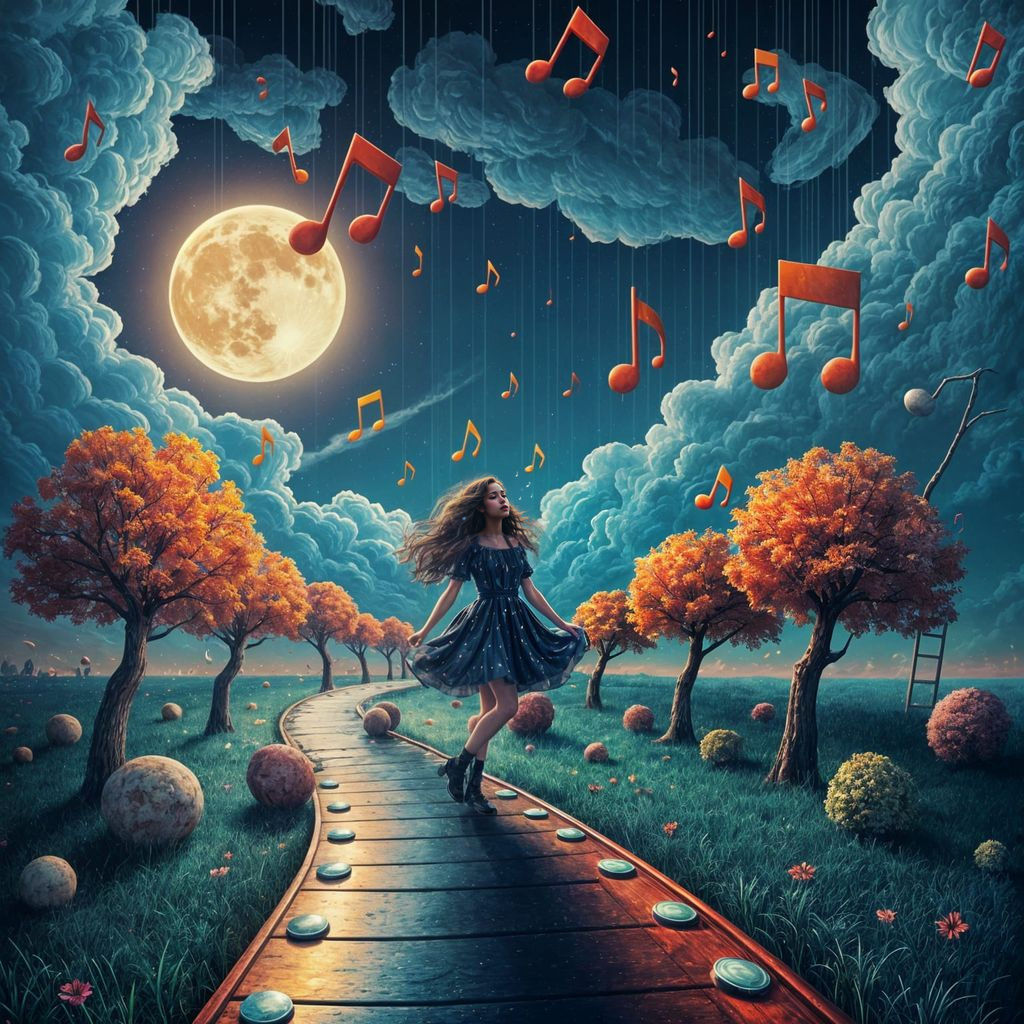 Musical Wonderland: A Retro-Style Music Poster