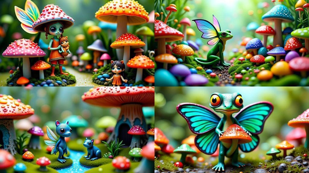 Whimsical Fae Realm with Frog-Like Puppy and Mould Economy