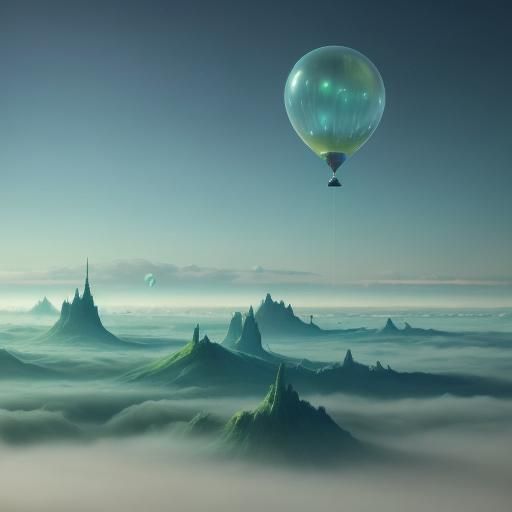 Surreal Sci-Fi: Balloons in a Gas Giant Atmosphere