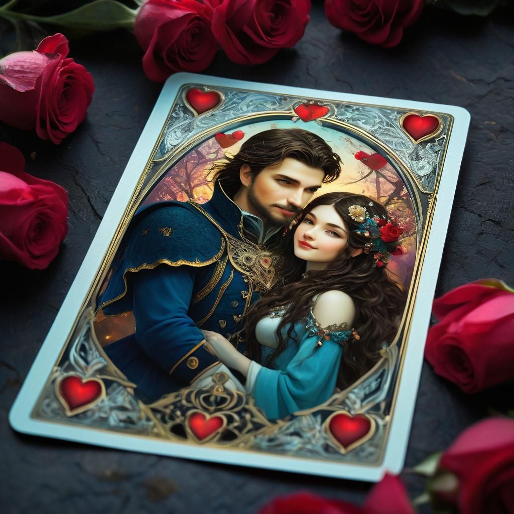The lovers tarot card