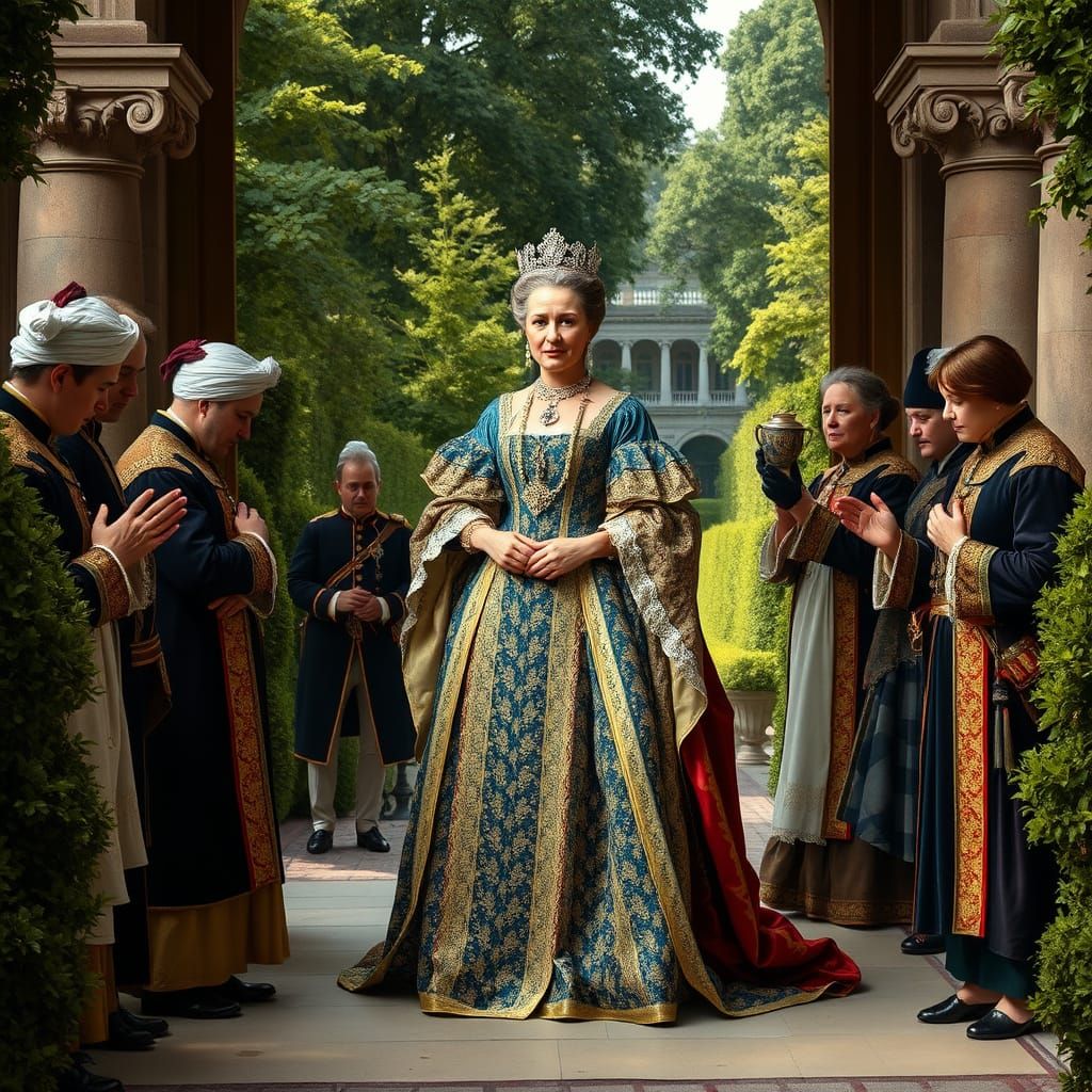 Empress Maria Theresa in Regal Elegance