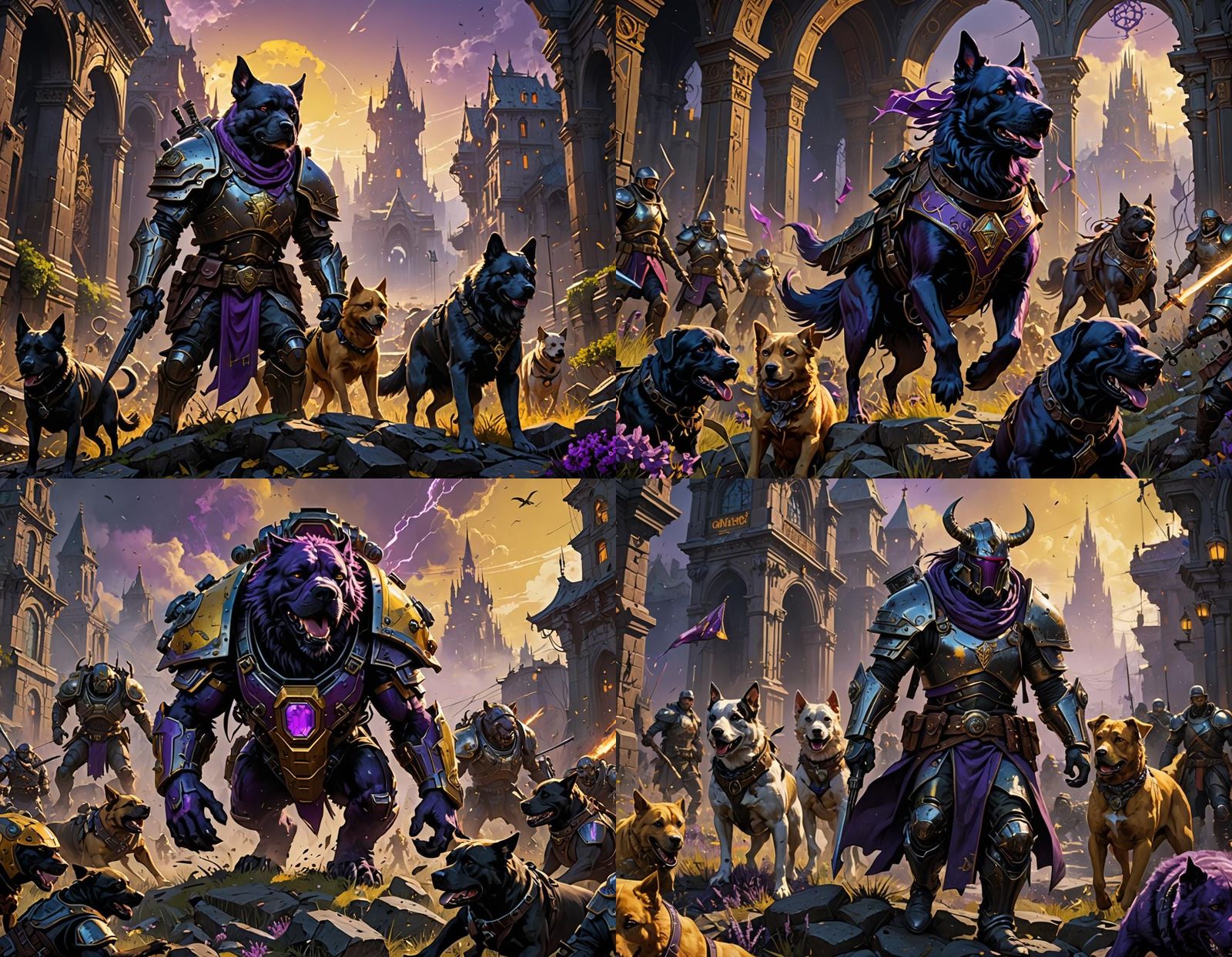 Dogs of War Unleashed: Dark Fantasy Concept Art