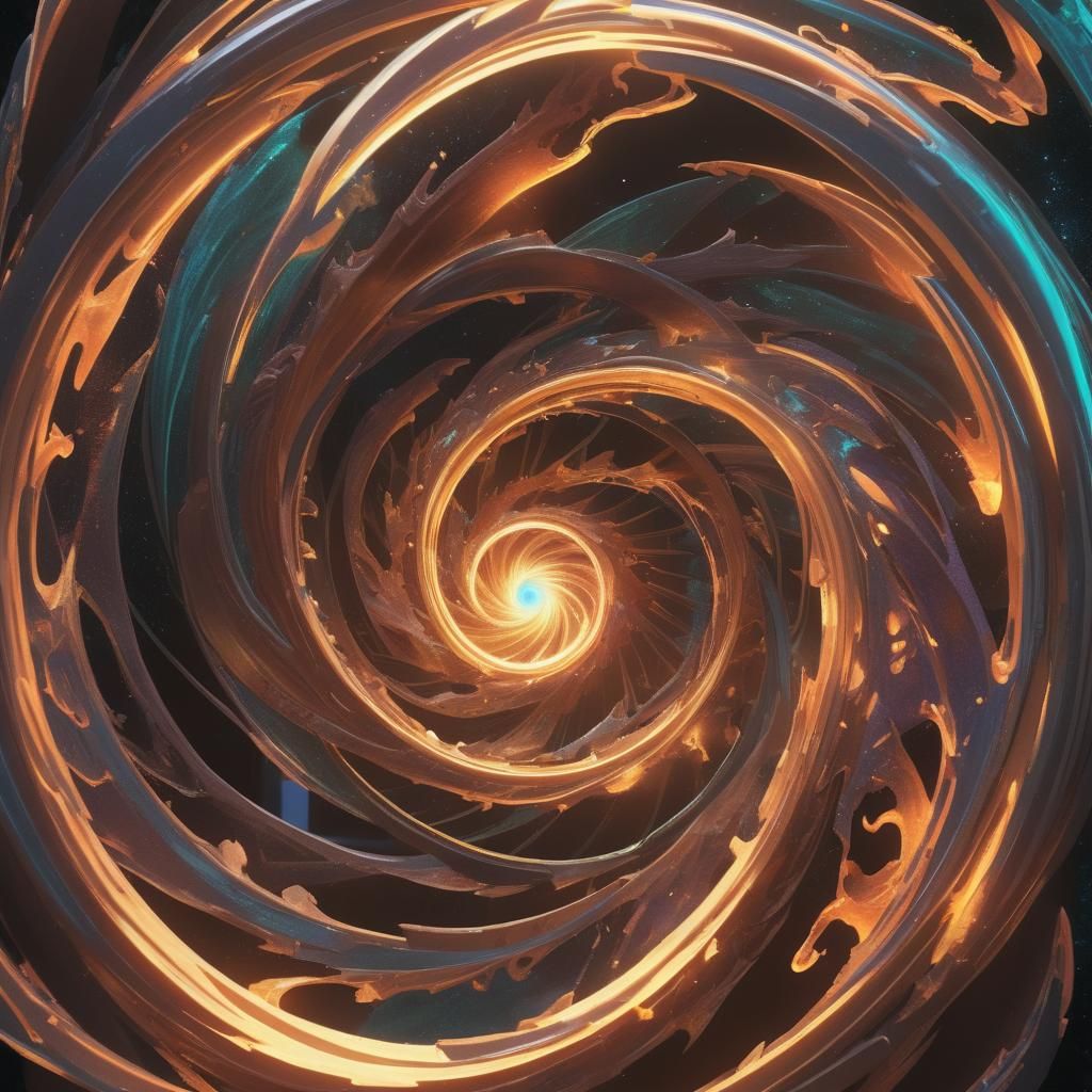 Glowing Dimensional Gate to Another World