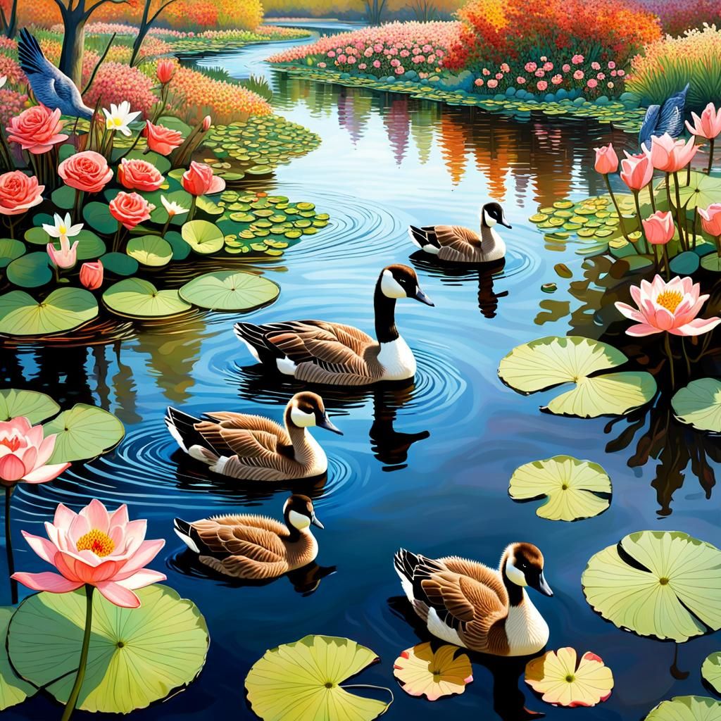 Canada Geese Chillin'