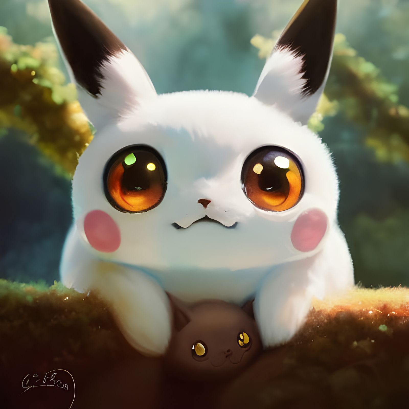 Happy Pikachu on a Sunny Day: Studio Ghibli Style