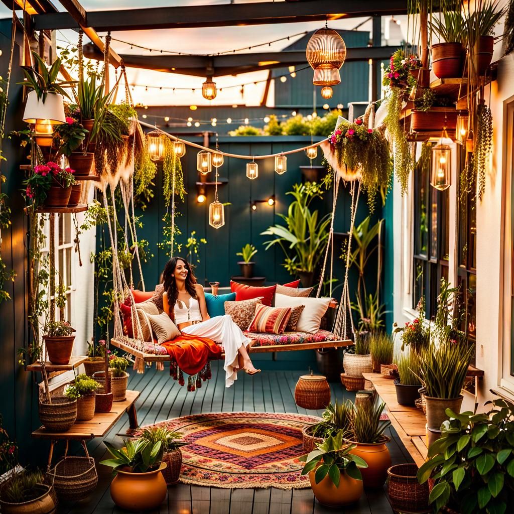 Happy in my cosy urban garden