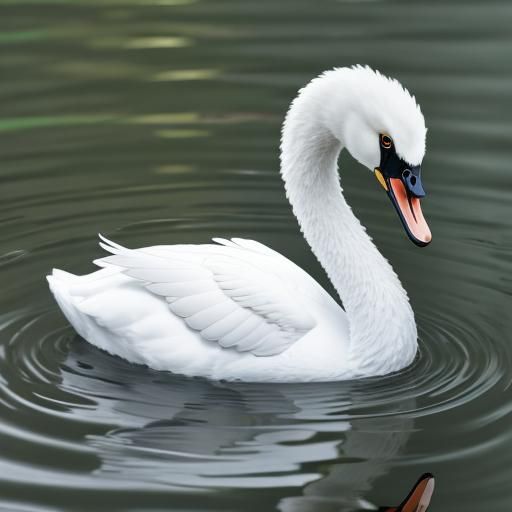 Fluffy Baby Swan Image