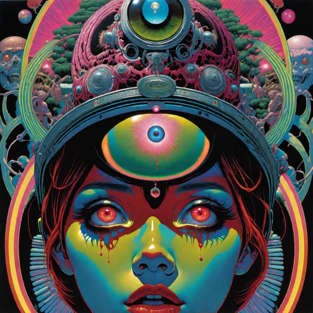 Psychedelic Horror Art: Creatures of Madness