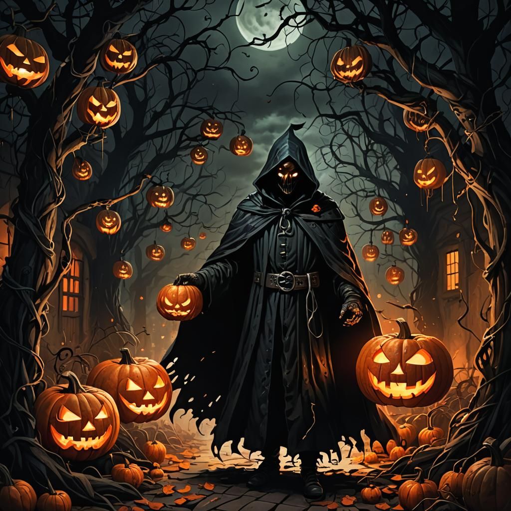 Peter Peter Pumpkin Eater in Dark Fantasy Lair