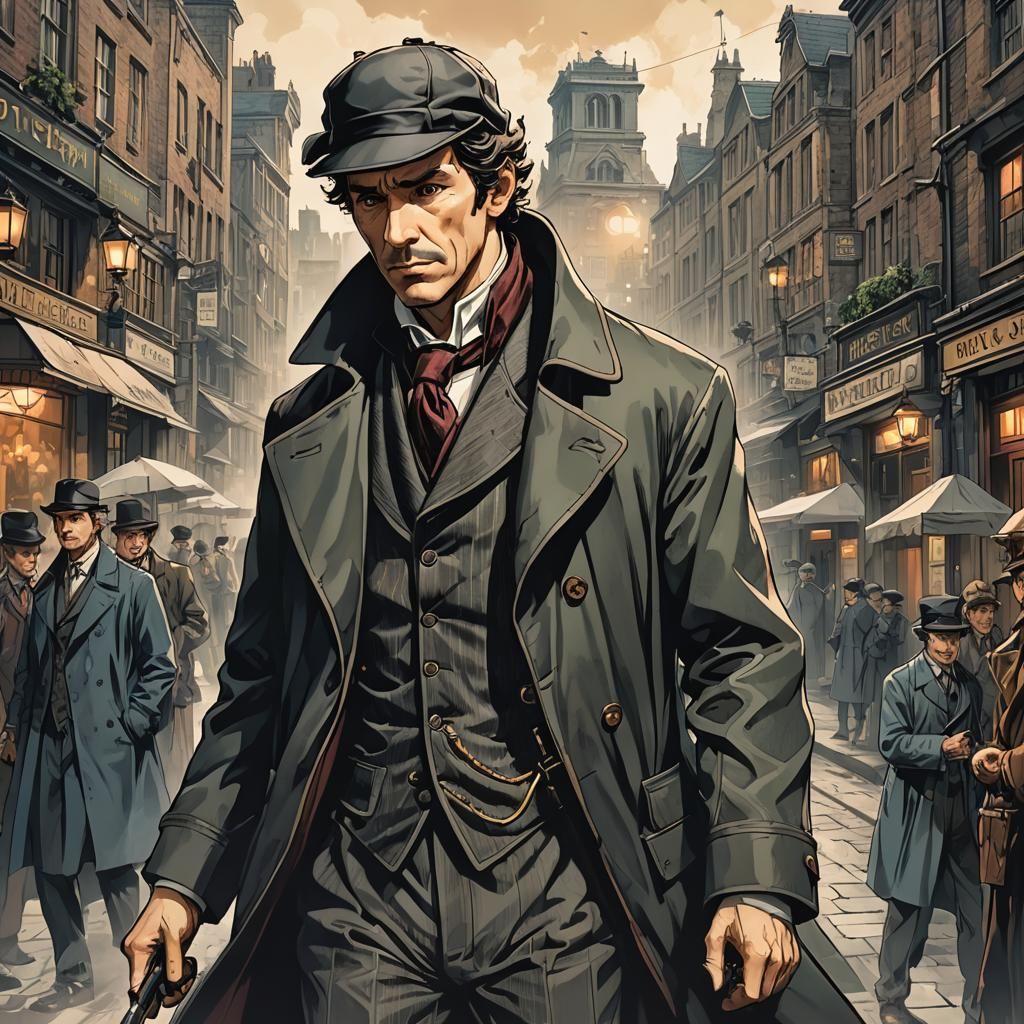 Sherlock Holmes: Cel-Shaded Anime Manga Scan