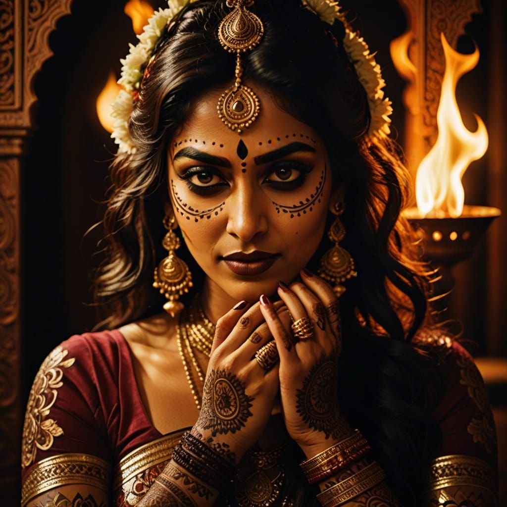 Vibrant Kali Maa in Cinematic Glory