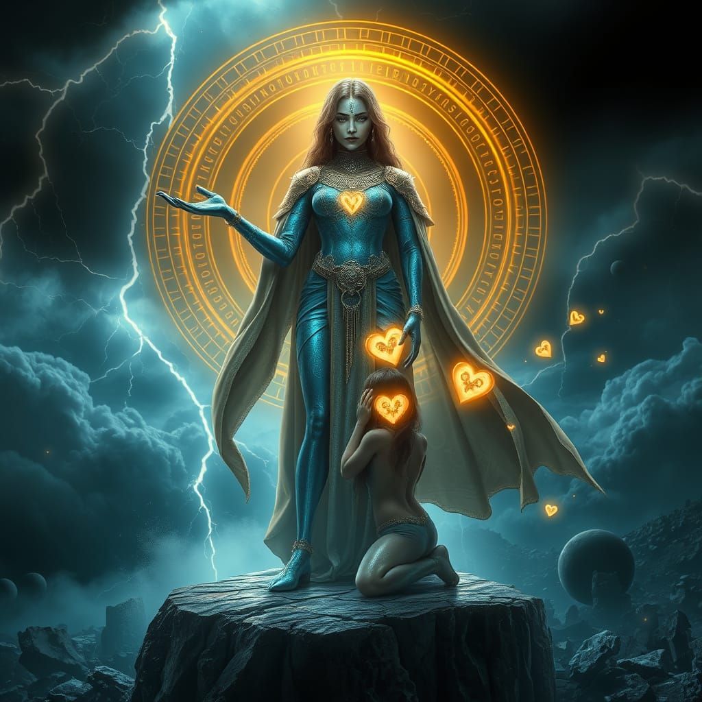 Ethereal Guardian of Hope in Celestial Storm