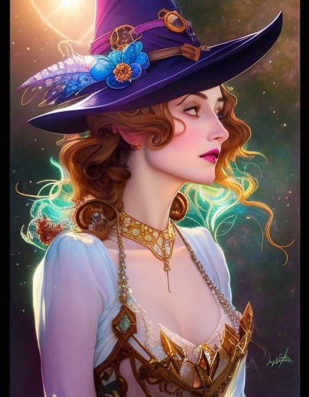 Watercolor Witch Creates Crystal Shoe