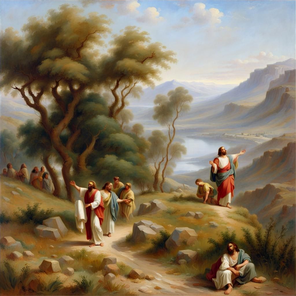 Jesus Portrait on the Road to Galilee