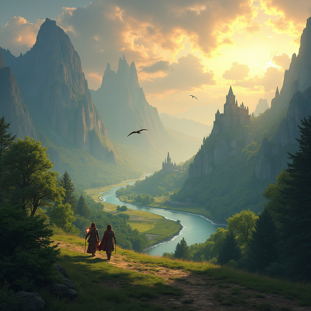 Middle Earth Inspired Fantasy Landscape