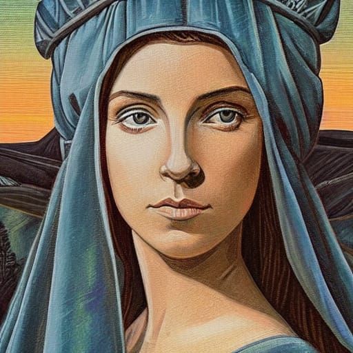 Maid Marian: Precisionist Fantasy Art Portrait