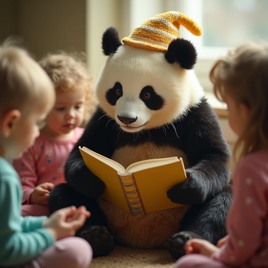 Gentle Giant Reads Fairy Tales to Kindergarteners in Easter ...