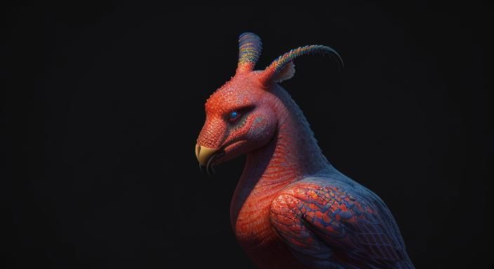 Square Strawberry Glows in Surreal 3D Animation