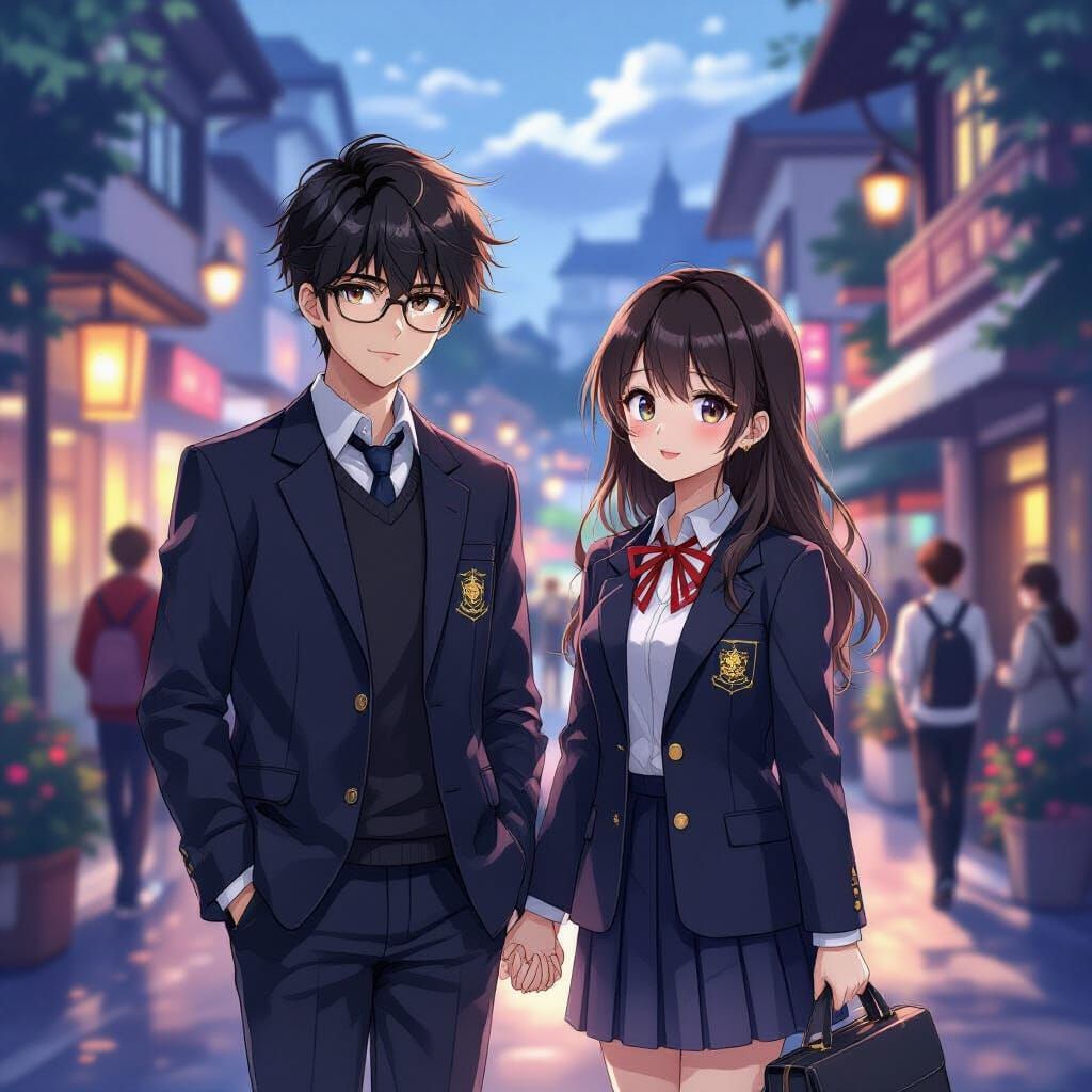 Anime Cover: Cool Student Council President & Bad Girl