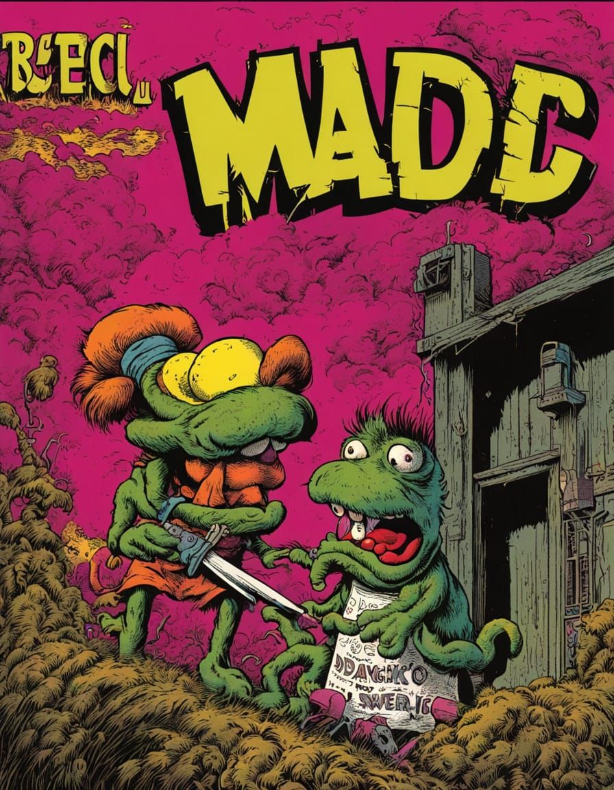 Psychedelic Horror Parody: Elmo Looms Over Prairie Dawn