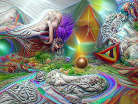 Psychedelic Gnostic Aeon in Hyperrealistic 3D