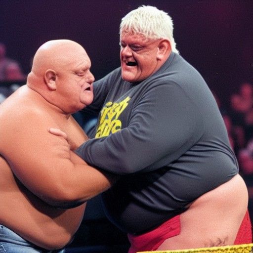 Dusty Rhodes Eats Meth: AI-Generated Image