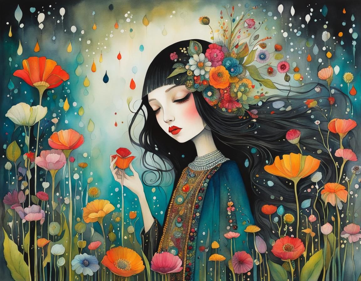 Magical Tears Water Whimsical Flowers