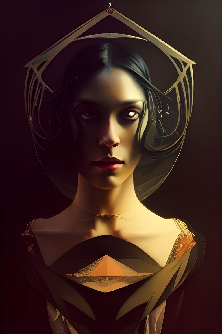 Sinister Portrait of a Black Magician