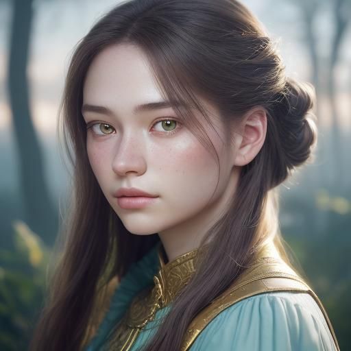 Girl's Fantasy Drawing Becomes Real: Photorealistic Portrait