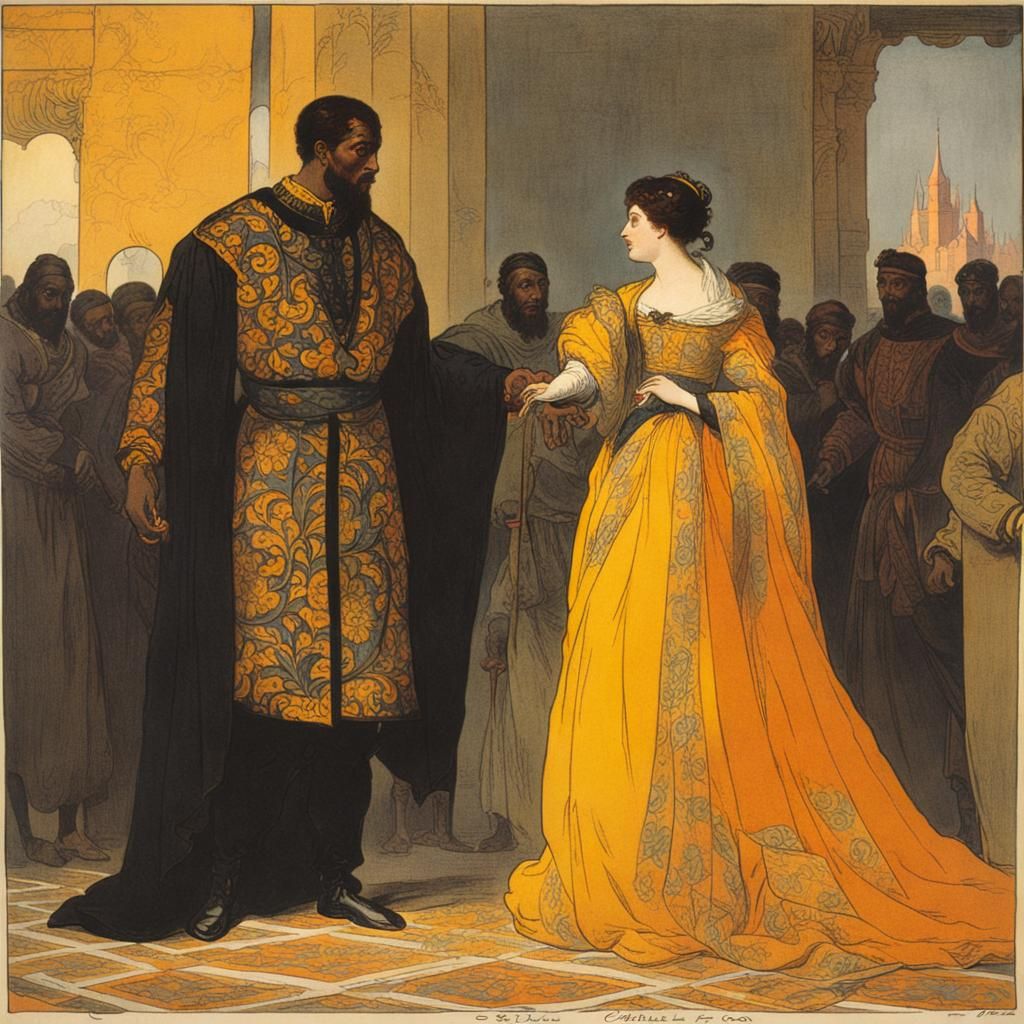 Othello and Desdemona