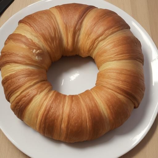 Perfect Golden-Brown Croissant Close-Up