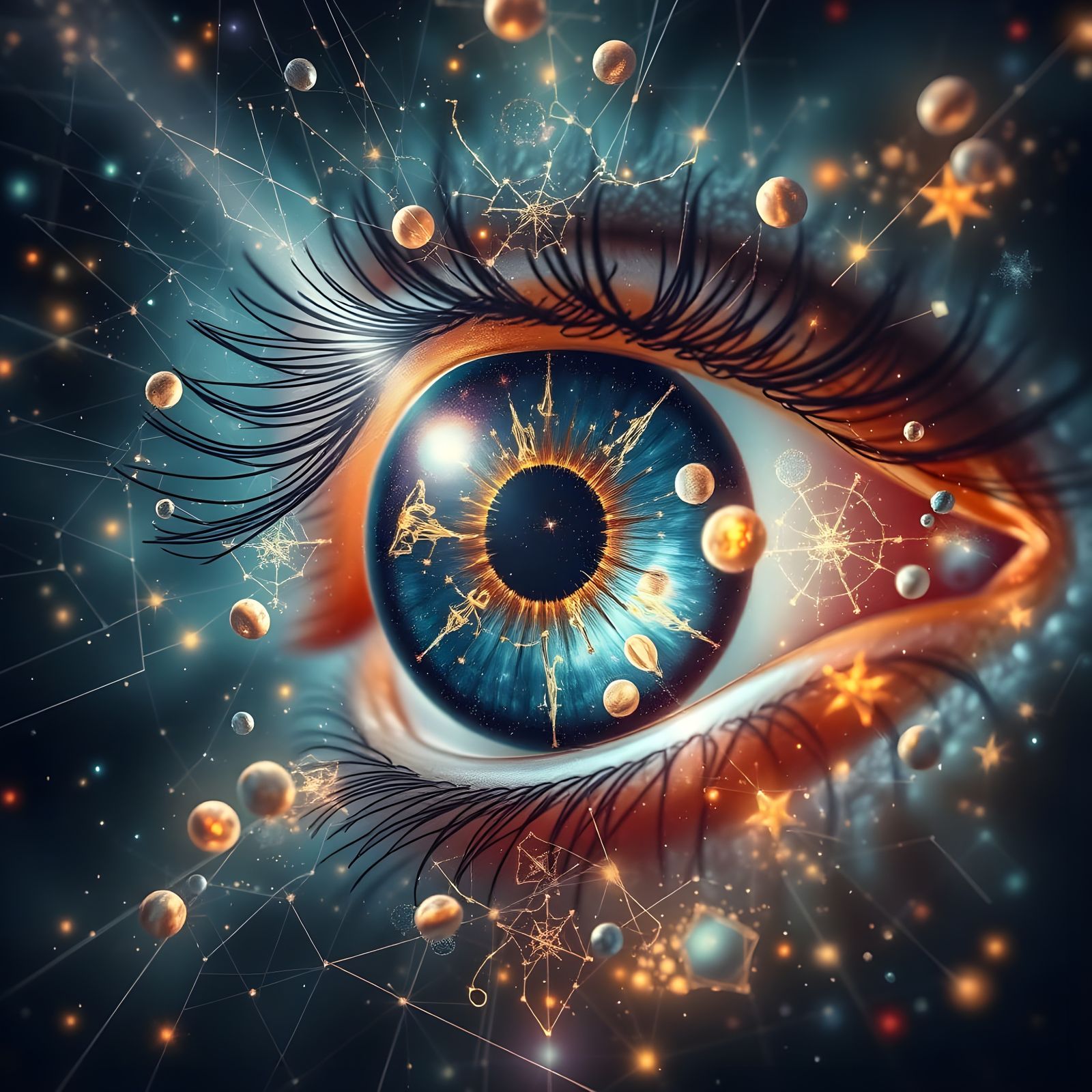 Cosmic Eye: Starseed Constellation Art